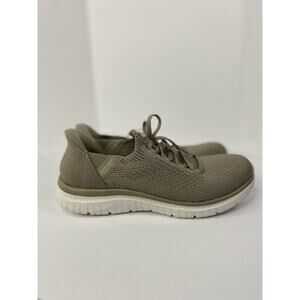 Skechers Taupe Swift Fit Hands Free Slip-In Women's Shoes 179181/TPE Sz 6